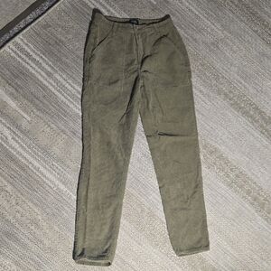 Simple Society Super High Rise Cargo Pants Size 7/28 Dark Green